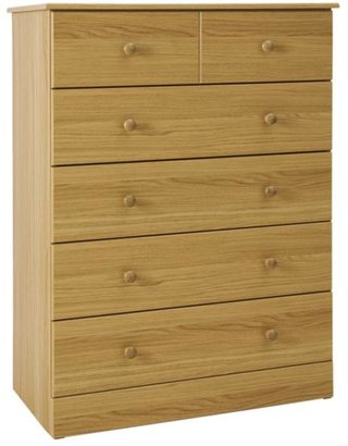 Consort Furniture Limited Devon Ready Assembled Chest Of 5 Drawers