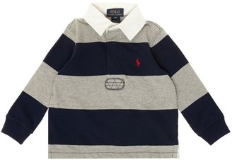 Polo Ralph Lauren Boys stripe rugby shirt with number 3 on the back
