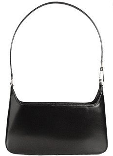 Fontanelli Classic Black Leather Handbag