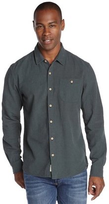 Ours kale cotton and linen blend long sleeve shirt
