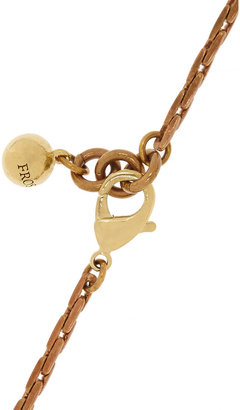 Lulu Frost Written in Stone gold-plated crystal locket necklace