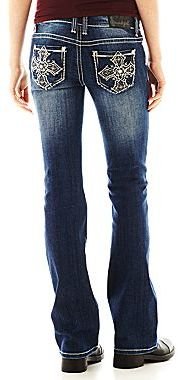 JCPenney Soundgirl Embellished-Pocket Bootcut Jeans