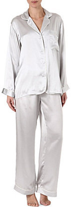 Bodas Silk pyjama set Silver/ivory