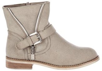 Ellos Canvas Zip-Up Ankle Boots, 36 to 41