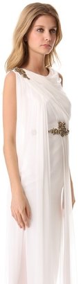 Notte by Marchesa 3135 Notte by Marchesa Embroidered Chiffon Gown