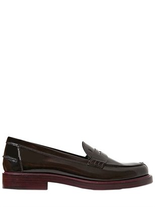 Tod's 25mm Leather Brushed Penny Loafers