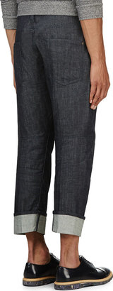 DSquared 1090 Dsquared2 Indigo Cropped Workwear Jeans