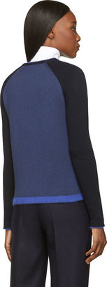 J.W.Anderson Navy Colorblocked Floating Panel Sweater
