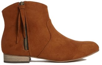 London Rebel Zip Ankle Boots