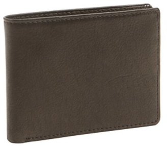 Joseph Abboud black calfskin bi-fold slim wallet