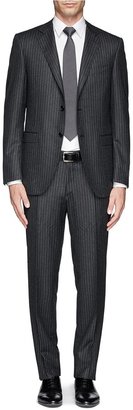 Pinstripe wool suit