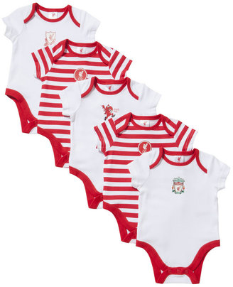 Liverpool F.C Liverpool Football Club 5 Pack of Short Sleeve Bodysuits