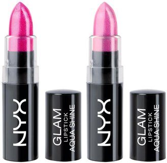 NYX Glam Collection Aqua Luxe Lipstick Duo - Bright Pink