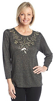 Cathy Daniels Holiday Bling Embellished Sweater