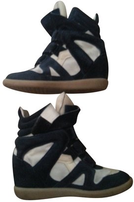 Isabel Marant Blue Leather Trainers