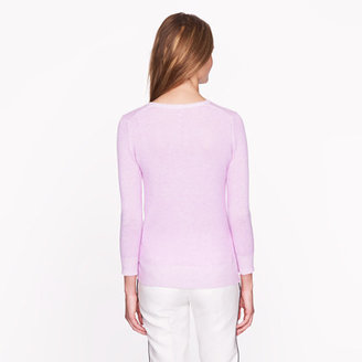 J.Crew Collection cashmere plaited V-neck sweater