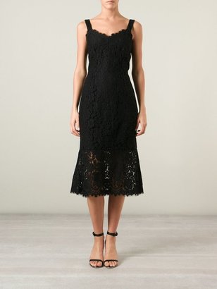Dolce & Gabbana embroidered floral lace dress