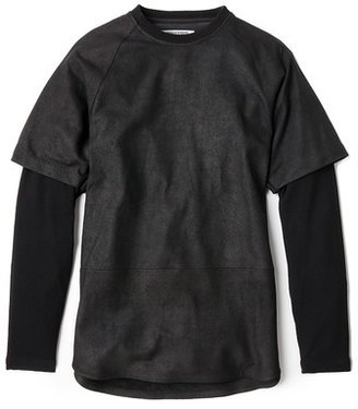 Public School Washed Leather Pullover