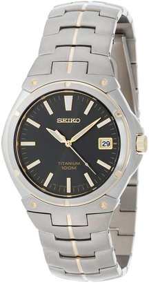Seiko Men's SGEB34 Dress Two-Tone Dial Watch