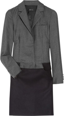 Derek Lam Two-tone wool-blend coat dress
