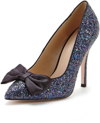 Carvela Chloe Glitter Bow Court Shoes