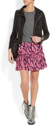 See by Chloe Printed silk-jacquard mini skirt