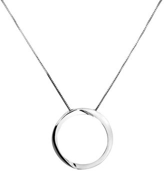 House of Fraser Azendi silver wrapped circle pendant