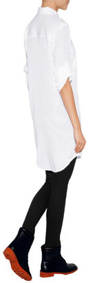 DKNY Stretch Silk Shirt with Pockets