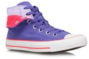 Converse purple 'ct 2 fld hi' lace up trainer