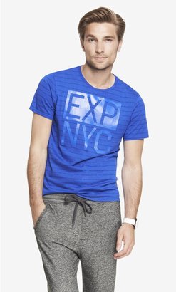 Express Text Stripe Graphic Tee - Outbox