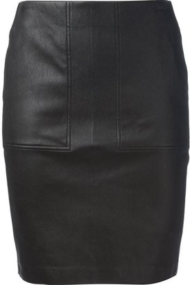 Vince leather mini skirt