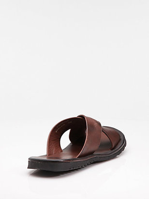 Saks Fifth Avenue Leather Criss-Cross Sandals
