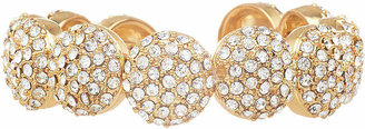 Natasha Accessories Natasha Crystal Gold-Tone Large Round Bracelet