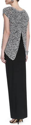 Eileen Fisher Fold-Over Maxi Skirt, Black