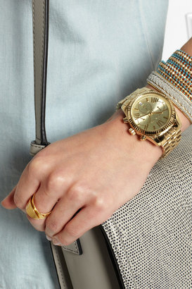 Michael Kors Lexington gold-tone watch