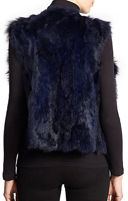 Adrienne Landau Fox & Rabbit Fur Vest