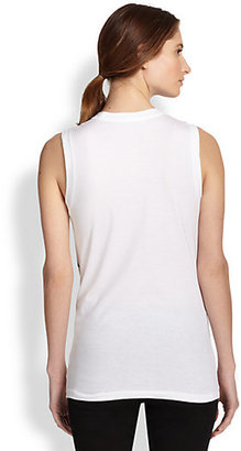 Acne Studios Bye CM Flower Abstract Cotton Muscle Tee