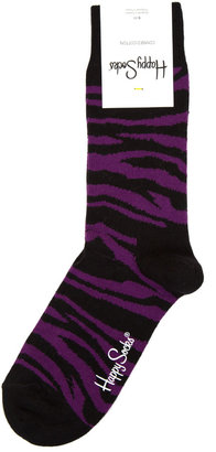 Happy Socks Zebra Print Socks
