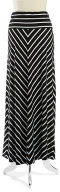 Calvin Klein Mitered Striped Maxi Skirt