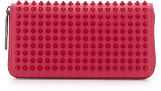 Christian Louboutin Panettone Spiked Zip Wallet, Pink