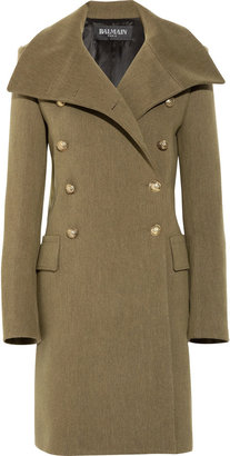 Balmain Wool military coat