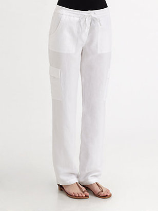 Eileen Fisher Tencel/Linen Cargo Pants