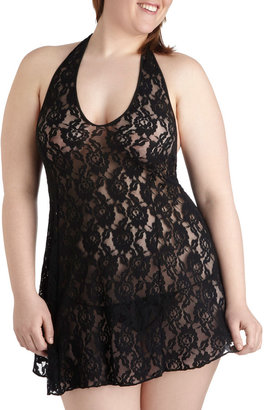 Coffee Tasting Nightgown and Thong Set in Plus Size
