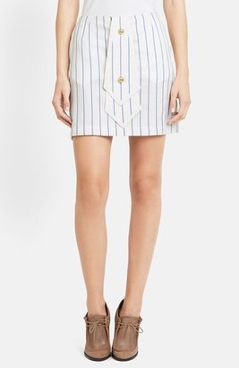 J.W.Anderson Stripe Cotton Skirt with Double Tie Detail