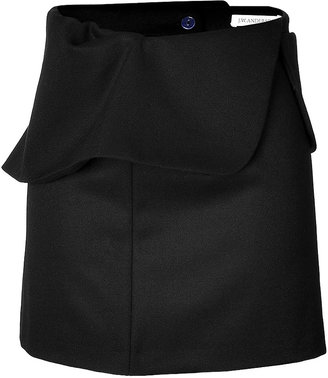 J.W.Anderson Wool Mini-Skirt with Ruffled Waist