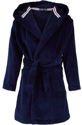 Tommy Hilfiger Navy Hooded Dressing Gown