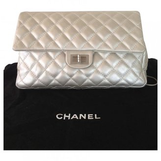 Chanel Grey Leather Handbag 2.55