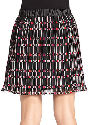 K.C. Parker Girl's Pleated Chiffon Skirt