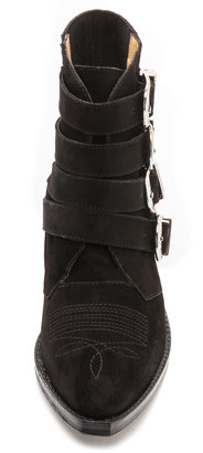 Toga Pulla Buckled Suede Booties