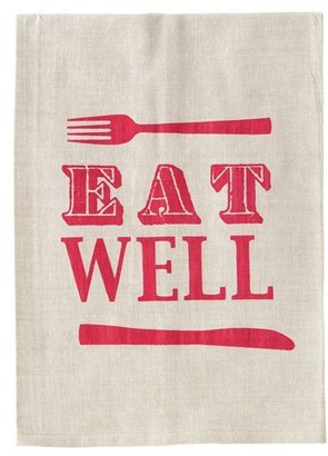 Shiraleah 'Eat Well' Tea Towel